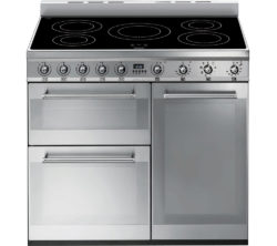 SMEG Symphony SY93I 90 cm Electric Induction Range Cooker - Stainless Steel